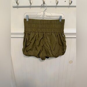 FP Movement by Free People Olive High-Waist Athletic Shorts